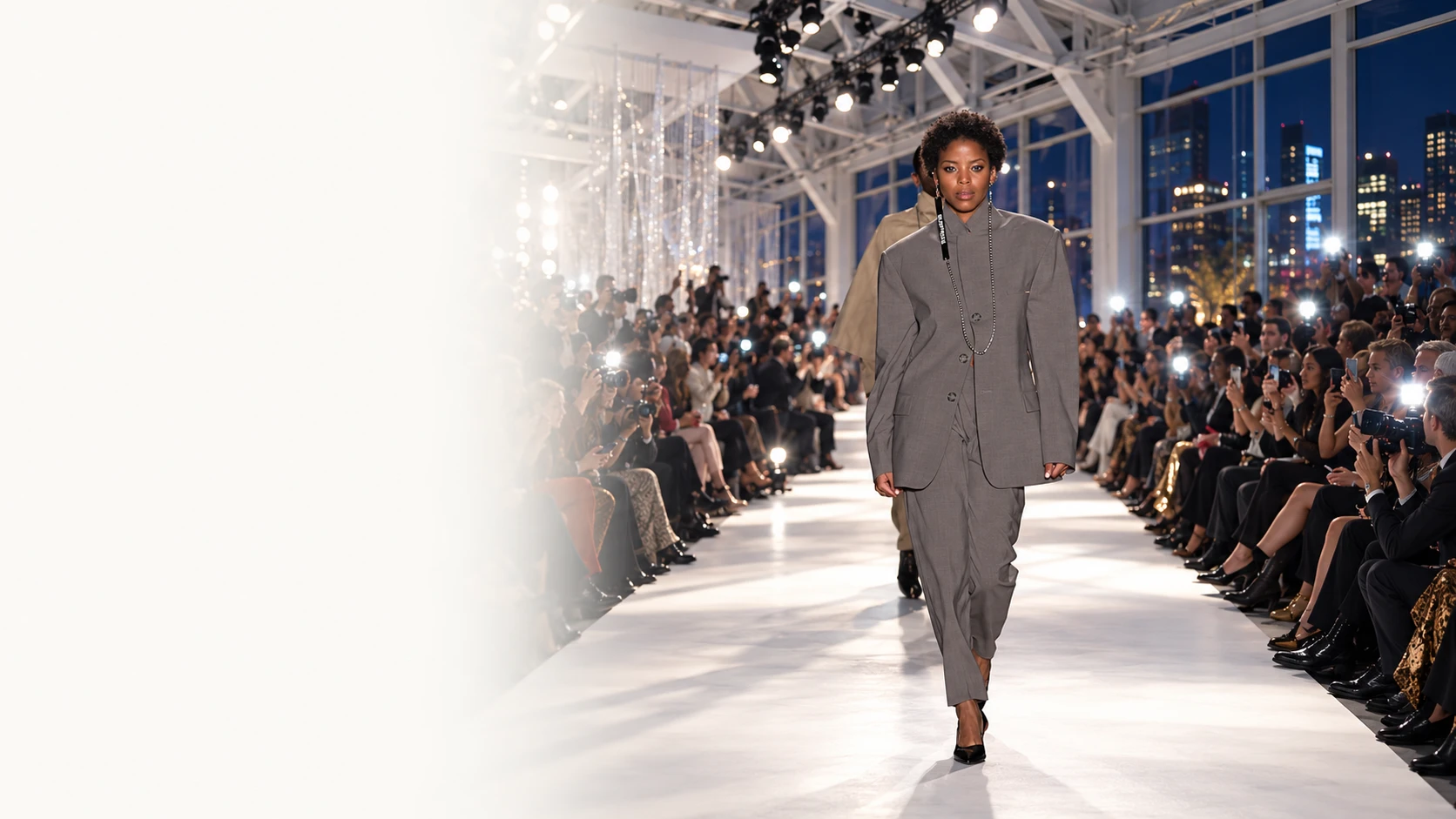 Gray tailoring in motion from the AVORÉ cinematic pitch